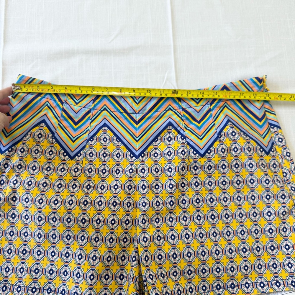 Anthropologie Maeve High Rise Relaxed Shorts Cotton Womens Size 16W Multicolor - Picture 5 of 11